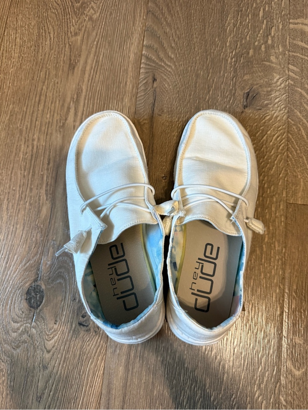 Women’s White Hey Dude shoes (Like New)